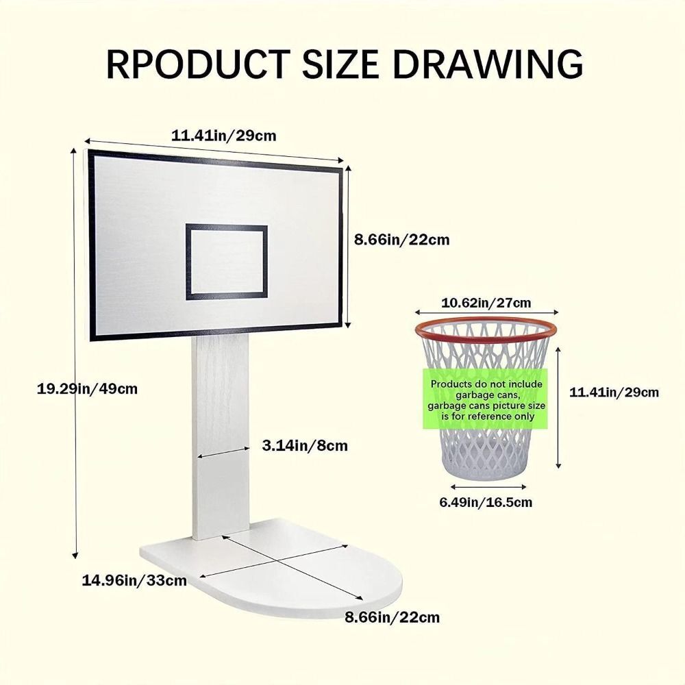 Room Home Wastebasket Trash Baskets Basketball Hoop For Teenage Room eBay