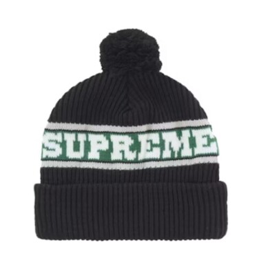 Supreme Big Stripe Beanie Black Natural Navy Red Size adjustable Supreme Big Stripe Beanie Black Natural Navy Red Size adjustable
