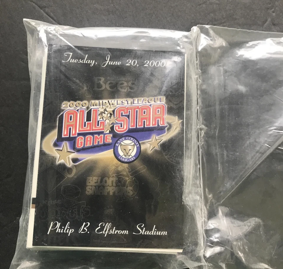 Albert Pujols 2000 novato en Midwest League All Stars Team set sellado de fábrica Foto 2 de 4