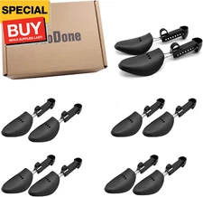 5 Pairs Plastic Shoe Tree Stretcher Shaper for Women Children Adjustable Length 