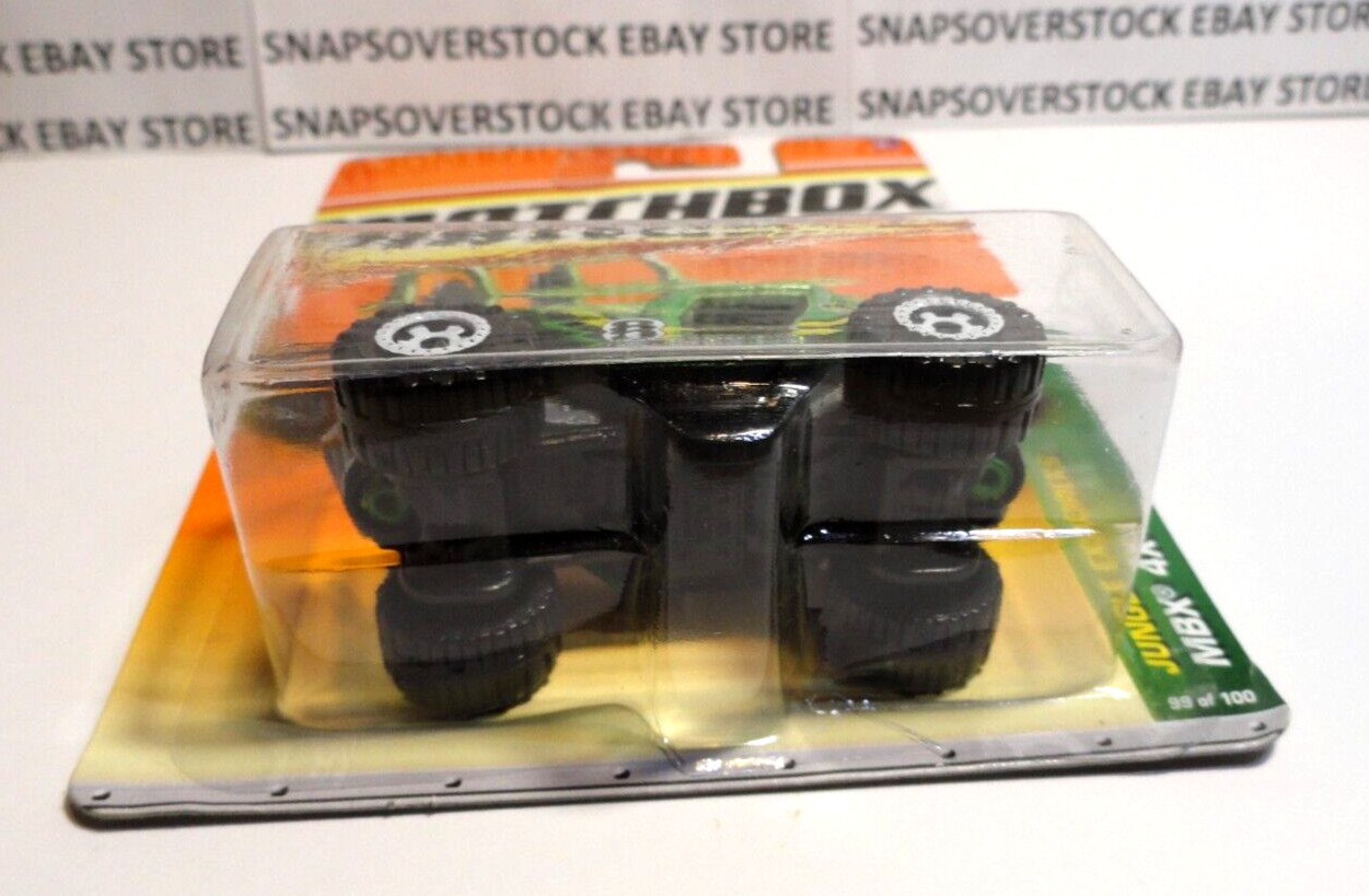 2011 MATCHBOX METALFLAKE GREEN MBX 4X4 "JEEP", JUNGLE EXPLORERS, MBX #99, VHTF