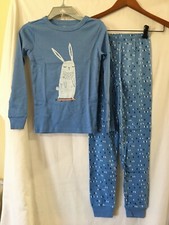 NWT Gymboree Boys Gymmies Pajama set Blue Bunny long sleeve pants Easter 4,10