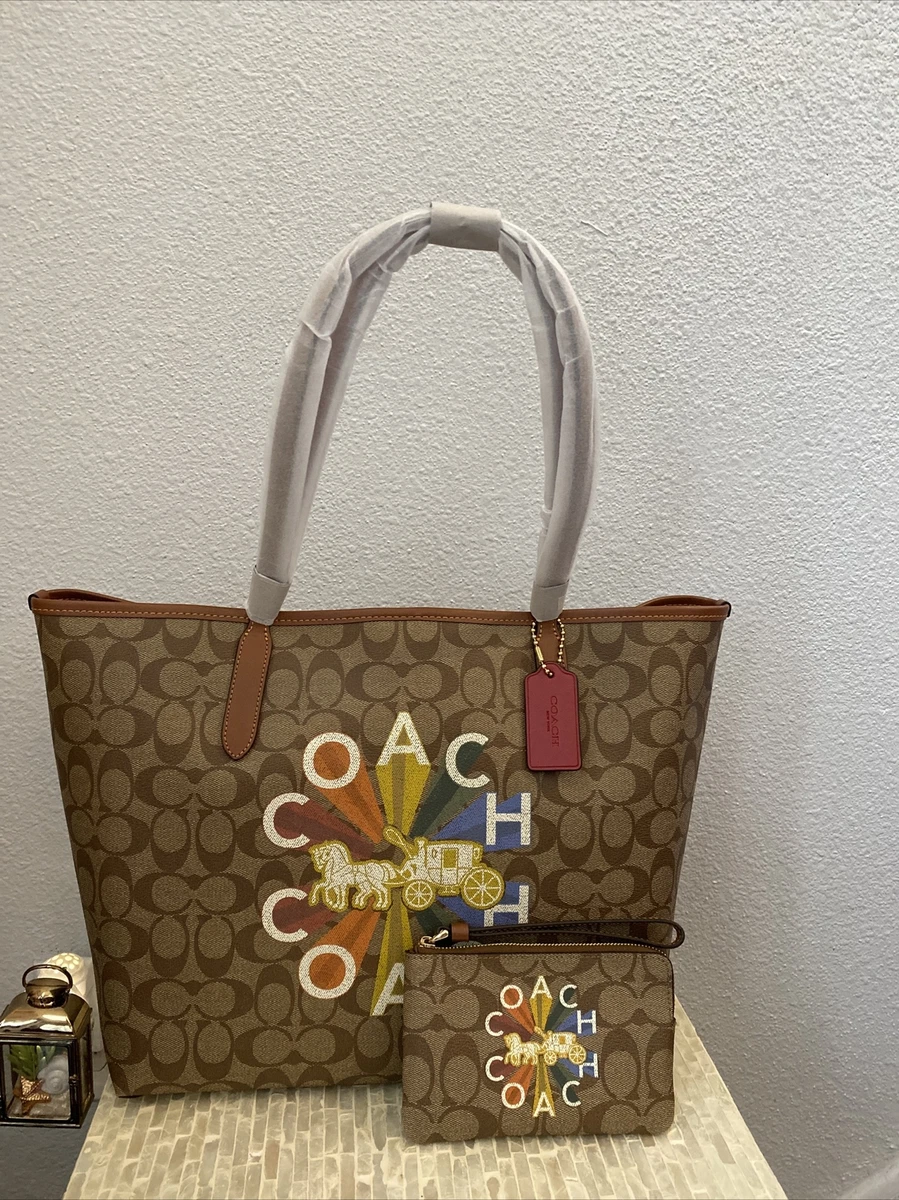Coach city tote in rainbow new arrivals