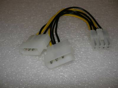 PCI Express Grafikkarten Stromadapter 2x 4-Pin Molex auf 8-Pin PCI-E
