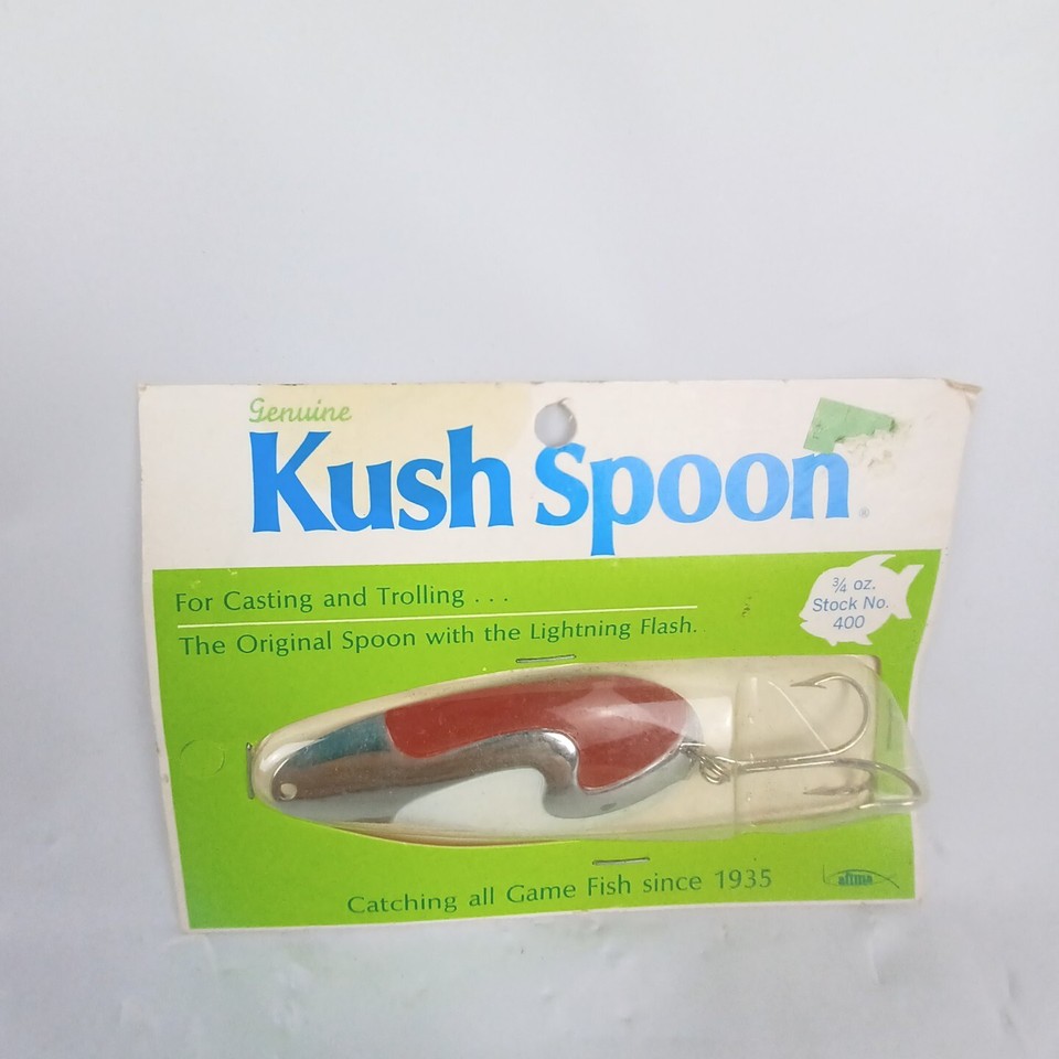 Genuine Kush Spoon 3/4oz 400 Saltwater Chrome W/lightening Flash Casting Trolli eBay