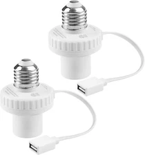 UYODM 2 Pack Lamp Socket Power Adapter for Wyze Cam v3/v4/v3 Pro/OG,Wyze Cam Pan