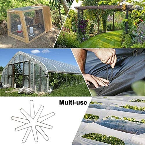 100 pcs 11 Gauge 6" GALVANIZED Landscape Staples ~ SOD Fabric Pins - RUST FREE - Picture 3 of 5