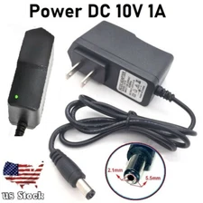 10V 1A 1000mA AC Adapter to DC Power Supply Charger Cord 5.5x2.1mm US plug