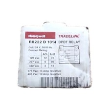 NEW Honeywell DPDT Switching Relay, R8222D 1014 24V 50/60 Hz  Tradeline E1-26