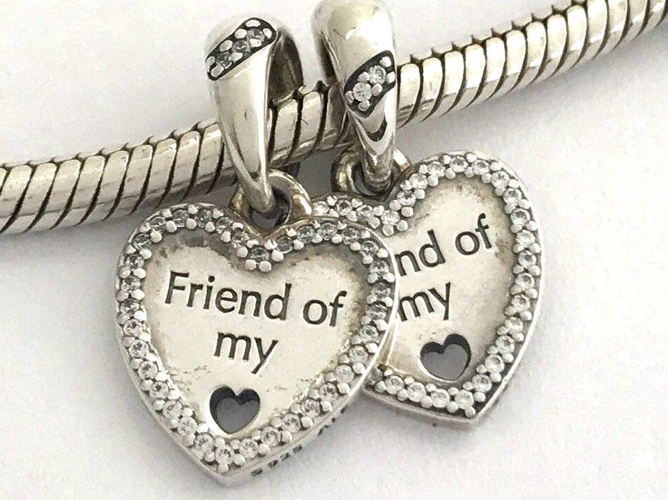 Pendant Charm Friend Of My Heart Charm Pandora Authentic PANDORA