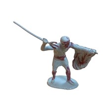 Marx Ben Hur Playset Man Figure w/ Trident GRAY COLOR Original Painted 1950s/60s