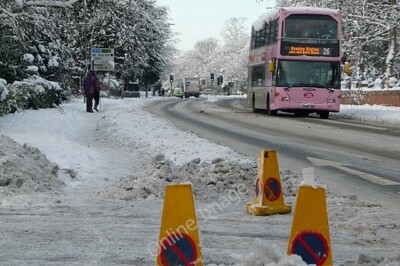 Foto 6x4 Ganz ruhig auf Bath Road Lesen Donnerstagmorgen, nach schwerer SN C2010