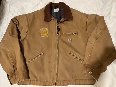 99 VTG Carhartt Detroit Jacket J01-Brn 54 Measurement USA 99 VTG Carhartt Detroit Jacket J01-Brn 54 Measurement USA