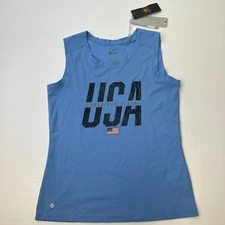 Presidents Cup Tank Women Small Spell Out Golf 2022 Sleeveless Shirt USA Core Ne