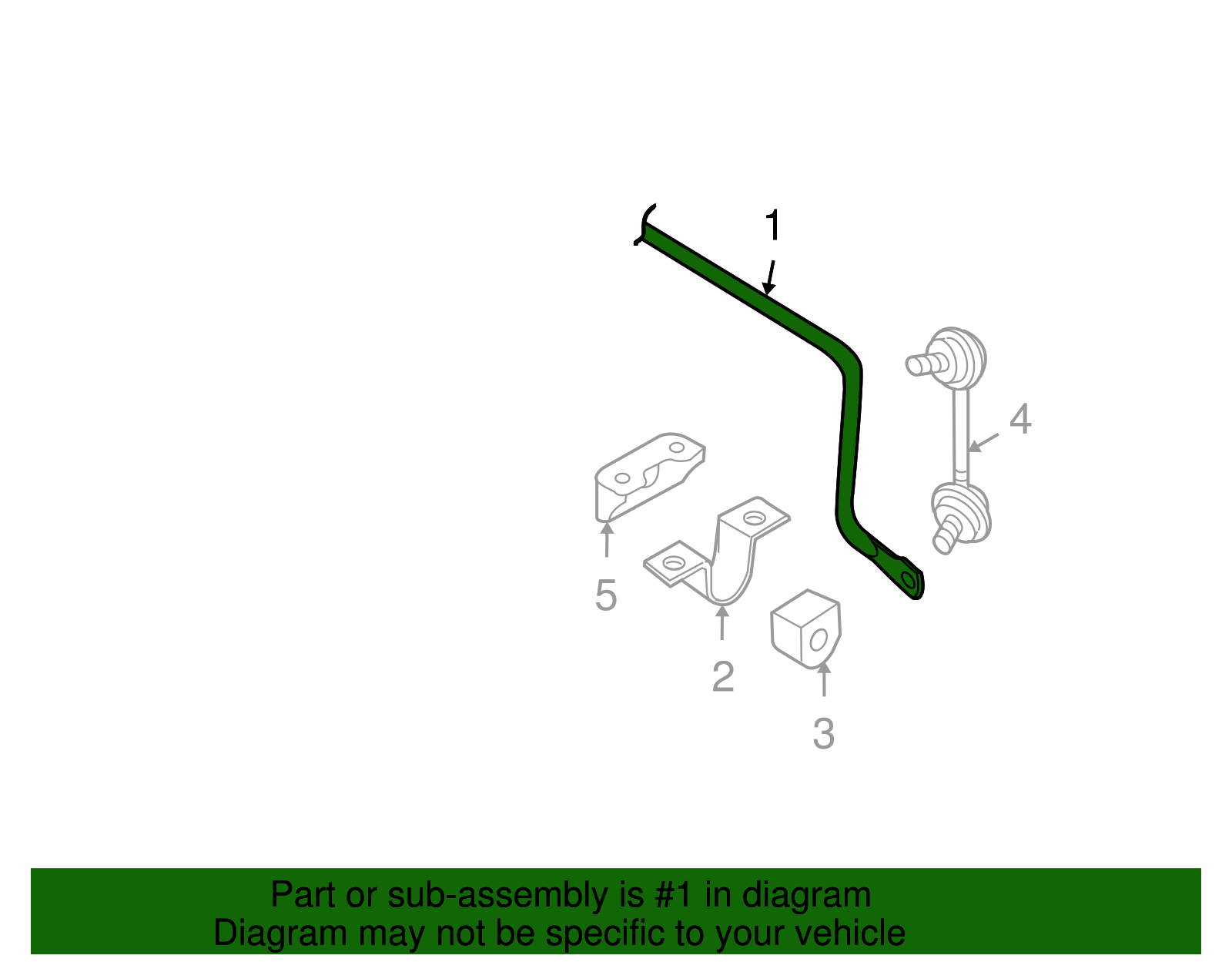 Genuine OEM Nissan Maxima Rear Suspension Sway Stabilizer Bar 56230