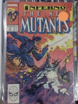 NEW MUTANTS  # 71 1988 marvel  inferno+ limbo magik  illyana darkchilde N'ASTIRH