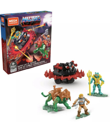 Mega Construx Pro Masters of the Universe - He-Man Battle Cat vs. Roton Set