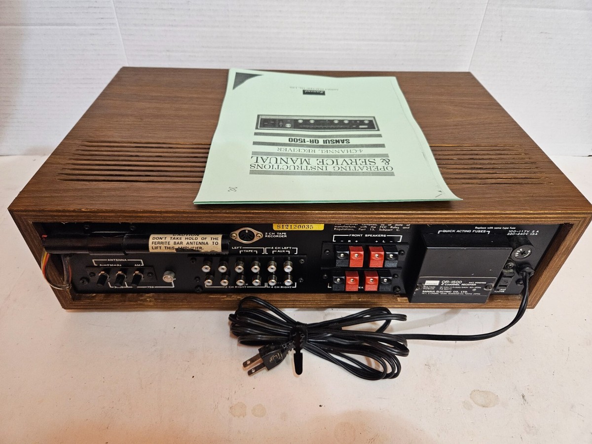 Vintage SANSUI QR-1500 Quadraphonic/Stereo AM-FM Receiver – Tested