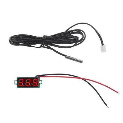 0.28'' Display Digital Thermometer with NTC Metal Probe for Conditioner