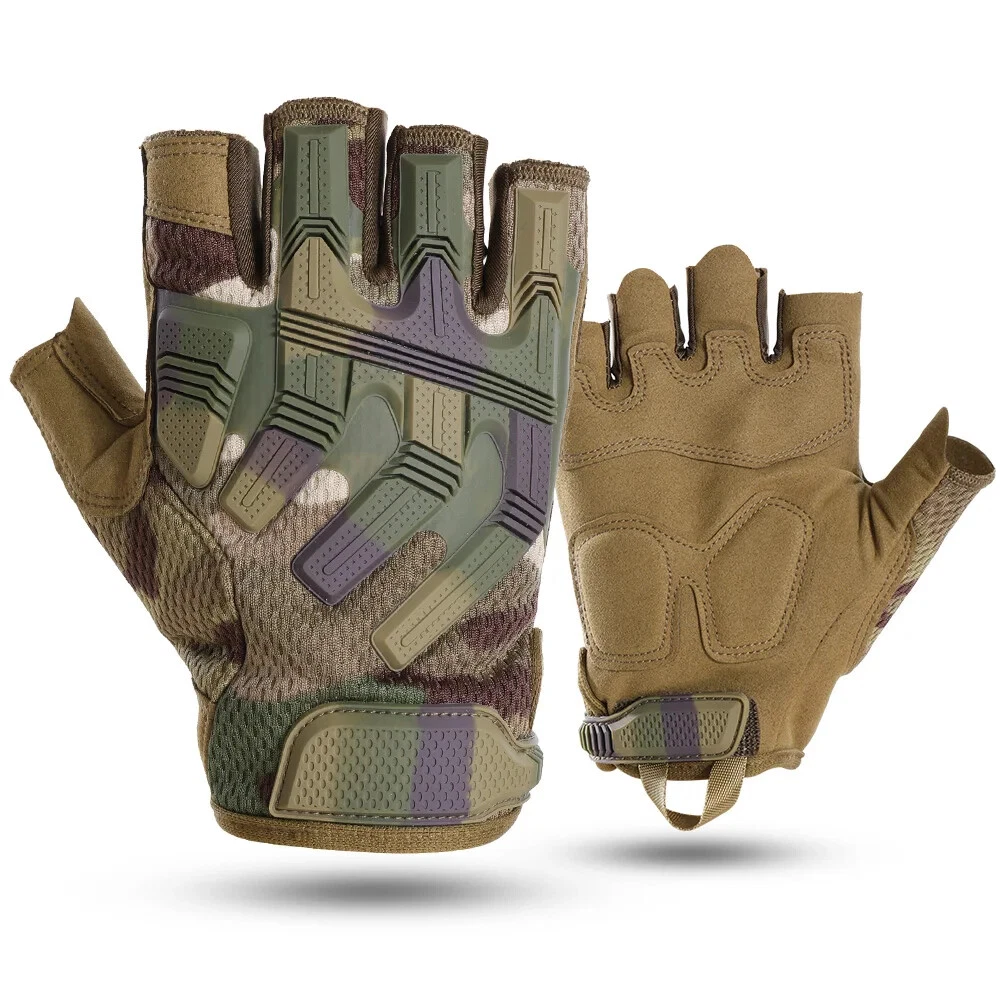 Tactical Half Finger Gloves Outdoor Sport Camping Bicycle Non-slip Shock-proof
Opens in a new window