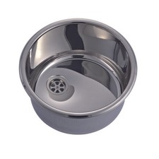 Trem Lavello tondo 260 mm diametro in acciaio inox barca e camper  Z0829000