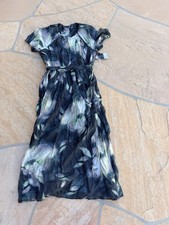 Simply Vera by Vera Wang  Womens Size Large Green Floral Maxi Dress