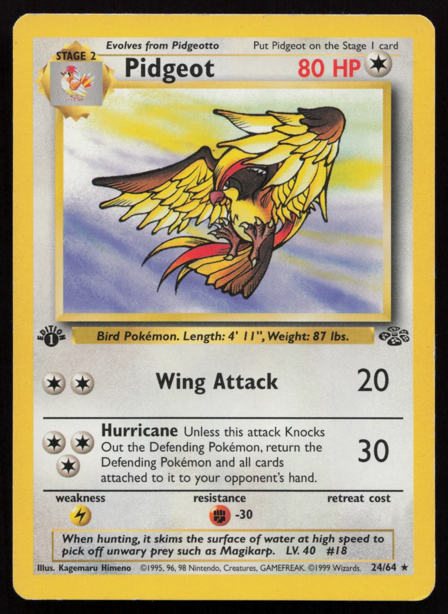 Pokémon TCG Jungle Rare 1st Edition Individual Trading Card Games for sale 