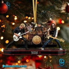 Rush Band Hanging Ornament Acrylic 3.5 inch x 3.5 inch Gift For Friend-Family