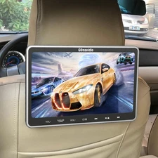 10.1" Car Headrest DVD Player for Kids Rear-Seat Monitor USB/SD/HDMI Sync Screen