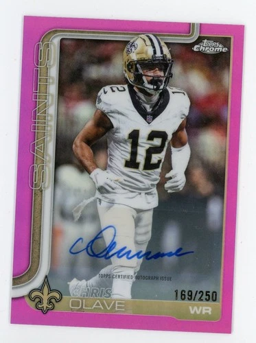 2025 Topps Chrome Chris Olave Chrome Autographs (RAW)