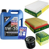 Mann Inspektionspaket 5L Liqui Moly Longtime 5W-30 FüR Nissan Juke 1.6 Pulsar