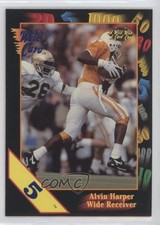 1991 Wild Card Draft 5 Stripe Alvin Harper #95 w8t