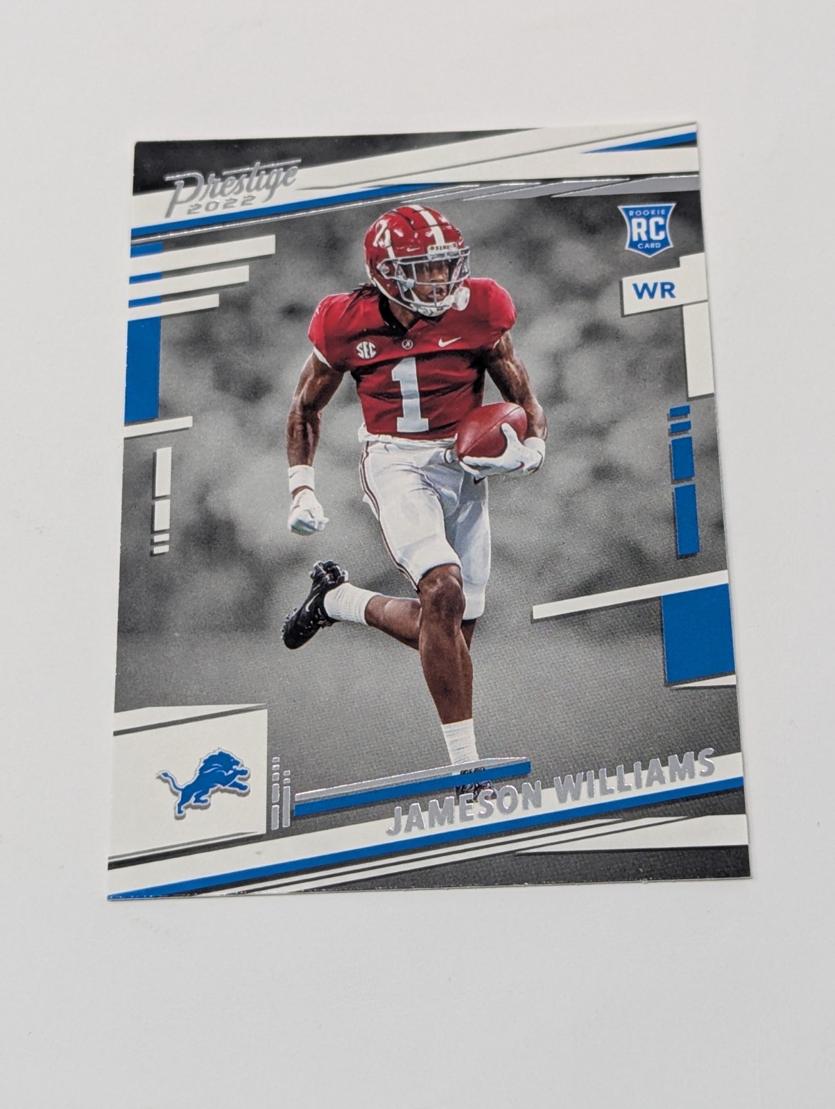 2022 Panini Prestige Football Jameson Williams Detroit Lions Rookie Card #307 RC