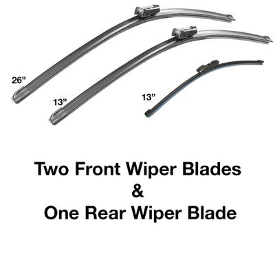 Skoda Fabia Estate 2007 - 2014 Front and Rear Windscreen Wiper Blades