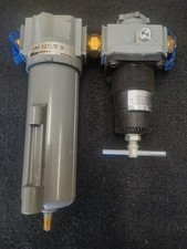 Milton filter and regulator combo 1/2 inch to 3/8 pipe fittings installed.