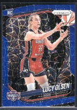 2025 Panini Prizm WNBA #104 Lucy Olsen Blue Velocity Prizms