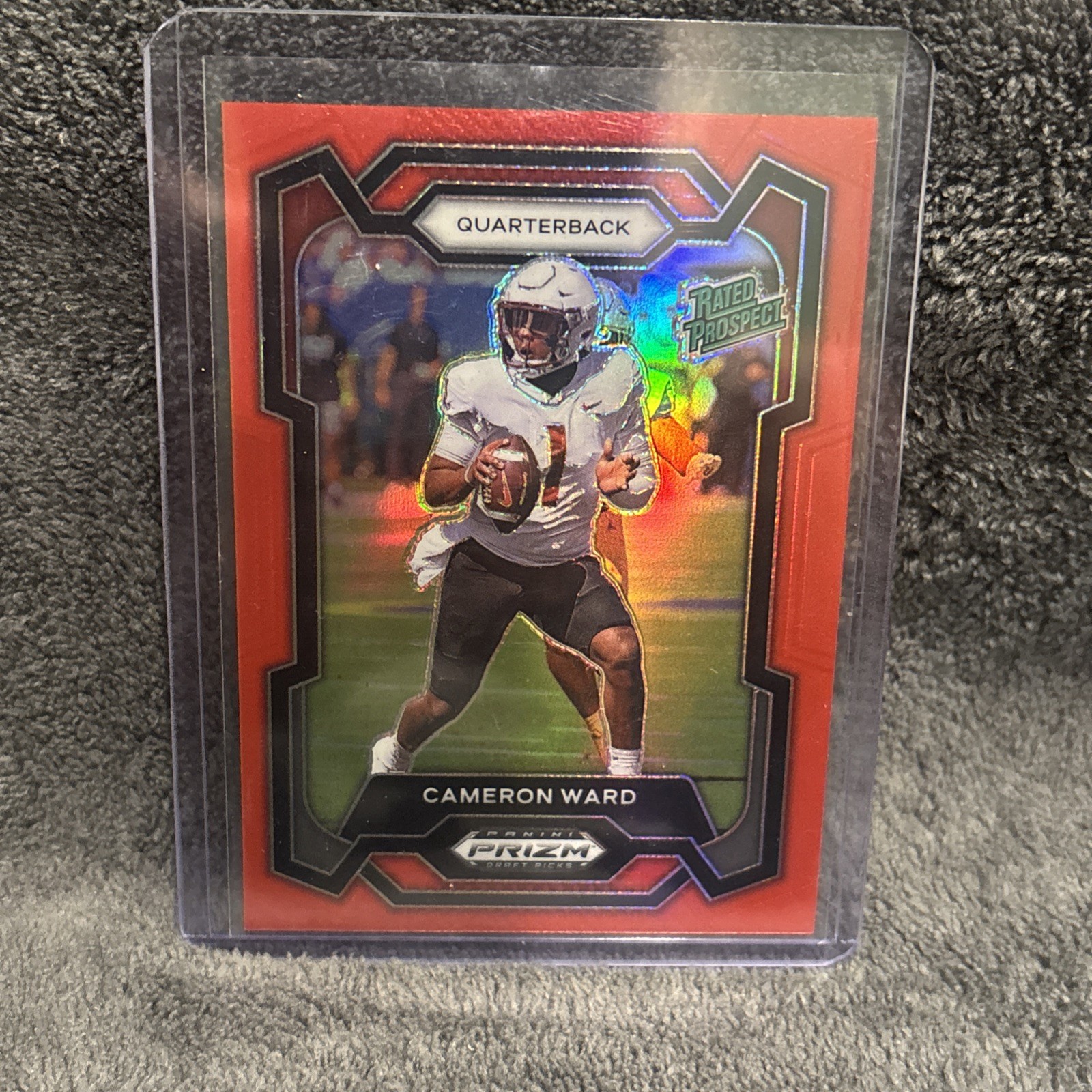 2024 Panini Prizm Draft Picks Cameron Cam Ward Red  /299 Rated Prospect Titans