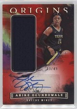 2023 Panini Origins WNBA Jersey Red 13/49 Arike Ogunbowale #JA-ARK Auto 11ba