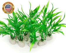 10 Pack Artificial Aquarium Plants, Small Size 4 Inch Approximate Height Fish Ta