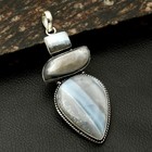 Owyhee Opal Gemstone Ethnic Handmade Pendant Jewelry For Women 3.4" AP-40639