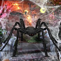2M Halloween Riesiges Spinne, Halloween Deko Outdoor Garten, Gruselig Spinne