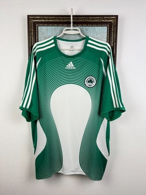 Vintage 90's Adidas Panathinaikos Football Train Shirt Soccer Jersey Mens Sz XL