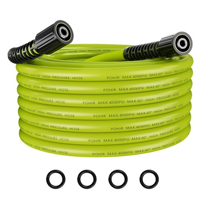 #ad POHIR 25ft Pressure Washer Hose 4000 PSI High Pressure Replacement Hose M2... $27.69