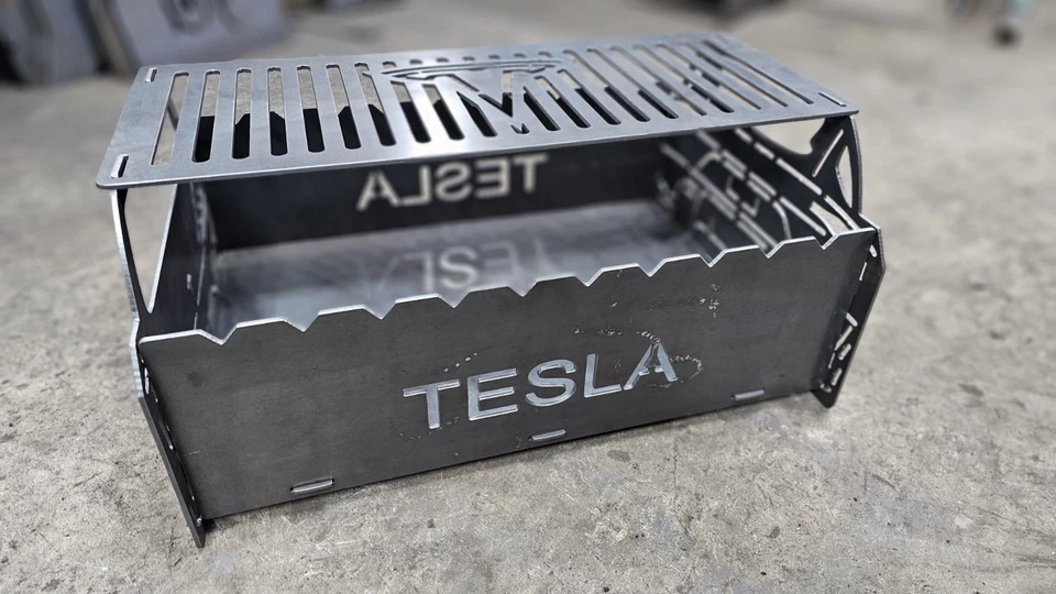 Портативный угольный гриль для барбекю Mangal (Tesla) калибр 10 толстая сталь - Изображение 3 из 4