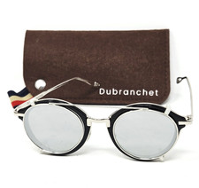 Dubranchet Sunglasses Black Double Lens Clip Round 1810 C2