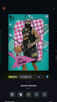 NBA Collect DIGITAL Topps Retro LEGENDARY James Harden Atomic Motion 20cc
