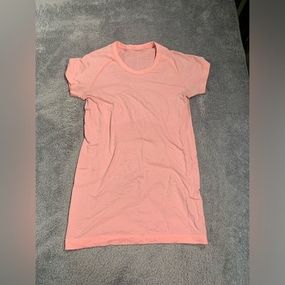 lululemon athletica swiftly tech pink short sleeve Tee