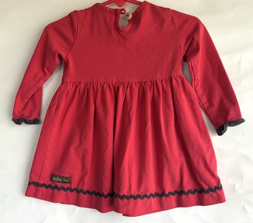 Matilda Jane Red Long Sleeve Baby Girl's Dress 6-12 months - Picture 3 of 4