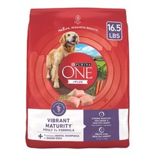Dry Dog Food Senior Dogs Vibrant Maturity Adult 7 Plus Real Chicken 16.5 lb Bag 2.82 per pound