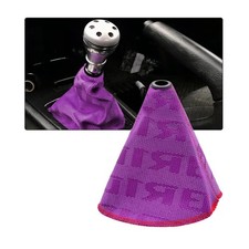 Car Shift Boot Cover Fabric Shifter Lever Knob Boot Dustproof Cover With Sti...